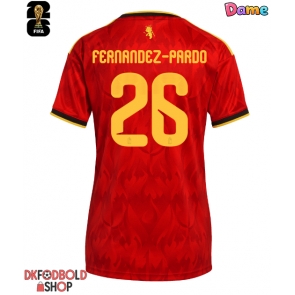 Belgien Matias Fernandez-Pardo #26 Hjemmebanetrøje Dame VM 2026 Kort ærmer Belgien Matias Fernandez-Pardo #26 Hjemmebanetrøje Dame VM 2026 Kort ærmer